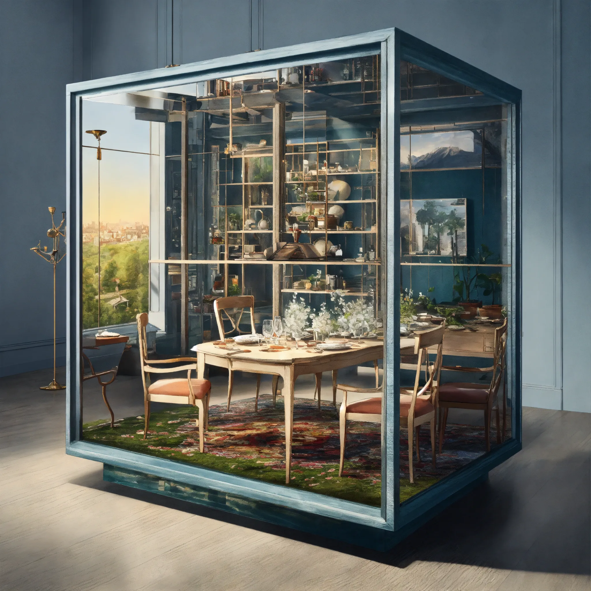 Modular storage system in small apartment